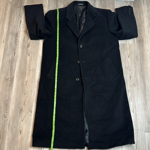 EUC Men’s Silver Cloud Italian/Bulgarian Cashmere Blend Long Casual Overcoat,46L - Picture 8 of 16